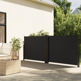 Schwarze einziehbare Seitenmarkise 100x600 cm von , Sonnenschirme - Ref: Foro24-4004579, Preis: 109,99 €, Rabatt: %