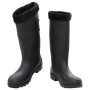 Botas de agua con calcetines extraíbles negro número 46 PVC de , Vadeadores para caza y para pesca - Ref: Foro24-137604, Prec...