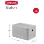 Curver Aufbewahrungsboxen mit Deckel Beton 3 Einheiten S hellgrau von Curver, Aufbewahrungskörbe - Ref: Foro24-427243, Preis:...