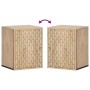 Wandmontierter Badezimmerschrank aus massivem Mangoholz, 38 x 33 x 48 cm von , Badezimmerwaschtische - Ref: Foro24-358268, Pr...