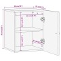 Wall-mounted bathroom cabinet solid mango wood 38x33x48 cm by , bathroom vanities - Ref: Foro24-358268, Price: 73,69 €, Disco...