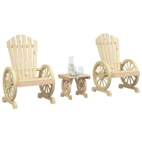 Gartenmöbel-Set 3-teilig aus massivem Tannenholz von , Gartensets - Ref: Foro24-3207121, Preis: 286,99 €, Rabatt: %