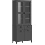 VIKEN tall sideboard in anthracite gray pine wood 80x40x190 cm by , Sideboards - Ref: Foro24-3207149, Price: 316,38 €, Discou...