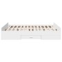 Estructura cama con cajones madera ingeniería blanca 150x200 cm de , Camas y somieres - Ref: Foro24-3280286, Precio: 157,99 €...