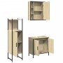 Set de muebles de baño 3 pzas madera contrachapada roble sonoma de , Muebles de baño - Ref: Foro24-3214761, Precio: 239,82 €,...