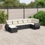 7-piece garden dining set and black synthetic rattan cushions by , Garden sets - Ref: Foro24-3264122, Price: 489,99 €, Discou...