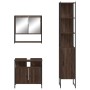 3-piece bathroom furniture set in brown oak plywood by , Bathroom furniture - Ref: Foro24-3214679, Price: 172,06 €, Discount: %