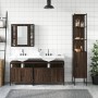 Bathroom furniture set 4 pieces oak brown plywood by , Bathroom furniture - Ref: Foro24-3214749, Price: 259,39 €, Discount: %