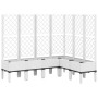 Planter with white PP trellis 160x120x142 cm by , Pots and planters - Ref: Foro24-367939, Price: 176,99 €, Discount: %