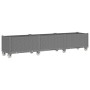 Planter with wheels PP light gray 240x50x54 cm by , Pots and planters - Ref: Foro24-367985, Price: 234,74 €, Discount: %