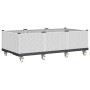 White PP planter with wheels 150x80x54 cm by , Pots and planters - Ref: Foro24-367993, Price: 203,99 €, Discount: %