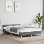 Bed frame with headboard dark gray fabric 120x190 cm by , Beds and slatted bases - Ref: Foro24-379535, Price: 113,00 €, Disco...