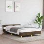 Bed frame with headboard dark brown fabric 120x190 cm by , Beds and slatted bases - Ref: Foro24-379537, Price: 112,89 €, Disc...