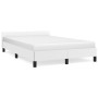 Bed frame with headboard white synthetic leather 120x190 cm by , Beds and slatted bases - Ref: Foro24-379542, Price: 112,45 €...