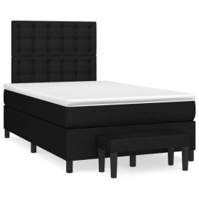 Box spring bed with black fabric mattress 120x190 cm by , Beds and slatted bases - Ref: Foro24-3270385, Price: 424,40 €, Disc...