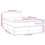 Cama box spring colchón y LED terciopelo gris oscuro 120x190 cm de , Camas y somieres - Ref: Foro24-3270178, Precio: 382,55 €...