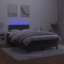 Cama box spring con colchón y LED terciopelo negro 120x190 cm de , Camas y somieres - Ref: Foro24-3270167, Precio: 372,34 €, ...