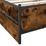 Smoked oak engineered wood bed with drawers 120x200 cm by , Beds and slatted bases - Ref: Foro24-3279939, Price: 170,50 €, Di...