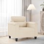 Sillón de tela de microfibra beige 60 cm de , Sofás - Ref: Foro24-359554, Precio: 181,99 €, Descuento: %