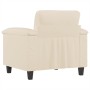 Sillón de tela de microfibra beige 60 cm de , Sofás - Ref: Foro24-359554, Precio: 181,73 €, Descuento: %