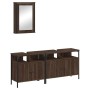 Set de muebles baño 3 pzas madera contrachapada roble marrón de , Muebles de baño - Ref: Foro24-3214789, Precio: 151,99 €, De...