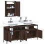 Set de muebles baño 3 pzas madera contrachapada roble marrón de , Muebles de baño - Ref: Foro24-3214789, Precio: 151,99 €, De...