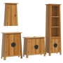 Conjunto de muebles de baño 4 piezas madera maciza de pino de , Muebles de baño - Ref: Foro24-3223454, Precio: 844,31 €, Desc...