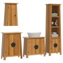 Bathroom furniture set 4 pieces solid pine wood by , Bathroom furniture - Ref: Foro24-3223454, Price: 694,61 €, Discount: %