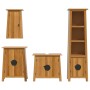 Conjunto de muebles de baño 4 piezas madera maciza de pino de , Muebles de baño - Ref: Foro24-3223454, Precio: 844,31 €, Desc...