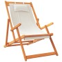 Klappbare Strandkörbe 2 Einheiten aus cremefarbenem Stoff von , Gartenstühle - Ref: Foro24-3214484, Preis: 141,78 €, Rabatt: %