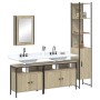 Sonoma oak plywood 4-piece bathroom furniture set by , Bathroom furniture - Ref: Foro24-3214806, Price: 276,70 €, Discount: %