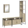 Sonoma oak plywood 4-piece bathroom furniture set by , Bathroom furniture - Ref: Foro24-3214806, Price: 276,70 €, Discount: %