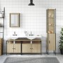 Sonoma oak plywood 4-piece bathroom furniture set by , Bathroom furniture - Ref: Foro24-3214806, Price: 276,70 €, Discount: %