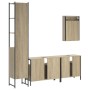 Sonoma oak plywood 4-piece bathroom furniture set by , Bathroom furniture - Ref: Foro24-3214806, Price: 276,70 €, Discount: %