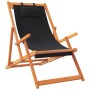 Klappbare Strandkörbe 2 Einheiten aus schwarzem Stoff von , Gartenstühle - Ref: Foro24-3214486, Preis: 120,99 €, Rabatt: %