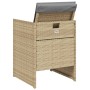 Gartensessel mit Kissen 4 Einheiten beige synthetische Rattanmischung von , Gartenstühle - Ref: Foro24-4007441, Preis: 214,74...