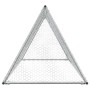 Chicken cage silver galvanized steel 200x105x91 cm by , Cages and habitats for small animals - Ref: Foro24-172557, Price: 89,...