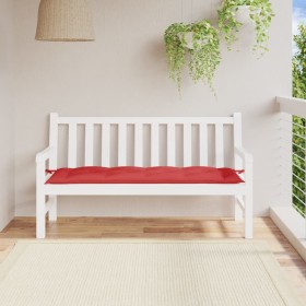 Cojín de banco de jardín tela Oxford rojo 150x50x7 cm de , Cojines para sillas y sofás - Ref: Foro24-361608, Precio: 38,14 €,...