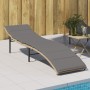 Lounger with beige synthetic rattan cushion 55x199x50 cm by , Loungers - Ref: Foro24-368249, Price: 125,99 €, Discount: %