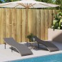 Lounger with beige synthetic rattan cushion 55x199x50 cm by , Loungers - Ref: Foro24-368249, Price: 125,99 €, Discount: %