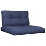 Kissenset für Palettensofa aus marineblauem Stoff 70x40x12 cm von , Kissen für Stühle und Sofas - Ref: Foro24-378104, Preis: ...