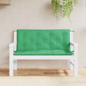 Garden Bench Cushions 2 Pcs Green Oxford Fabric 120x50x7 cm by , Cushions for chairs and sofas - Ref: Foro24-361683, Price: 4...