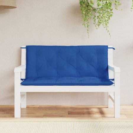 Garden Bench Cushions 2 Pcs Blue Oxford Fabric 120x50x7 cm by , Cushions for chairs and sofas - Ref: Foro24-361688, Price: 42...