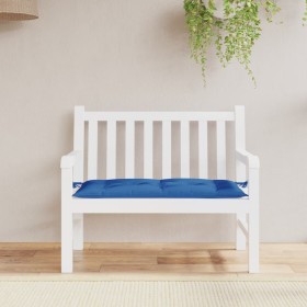 Cojín de banco de jardín tela Oxford azul 110x50x7 cm de , Cojines para sillas y sofás - Ref: Foro24-361821, Precio: 28,99 €,...