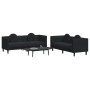 2-teilige Sofagarnitur aus schwarzem Samt mit Kissen von , Sofas - Ref: Foro24-3209262, Preis: 597,57 €, Rabatt: %