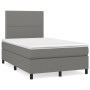 Box spring bed with dark gray fabric mattress 120x190 cm by , Beds and slatted bases - Ref: Foro24-3269875, Price: 405,05 €, ...