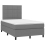 Box spring bed with dark gray fabric mattress 120x190 cm by , Beds and slatted bases - Ref: Foro24-3269882, Price: 409,77 €, ...