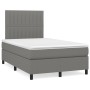 Box spring bed with dark gray fabric mattress 120x190 cm by , Beds and slatted bases - Ref: Foro24-3269896, Price: 409,04 €, ...