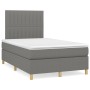 Box spring bed with dark gray fabric mattress 120x190 cm by , Beds and slatted bases - Ref: Foro24-3269945, Price: 411,79 €, ...