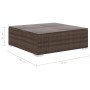 4-teiliges Gartenmöbel-Set und braune synthetische Rattankissen von vidaXL, Gartensets - Ref: Foro24-46777, Preis: 383,46 €, ...